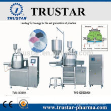 China pharma maquinaria maquinaria de lecho fluidizado granulador y paleta de recubrimiento